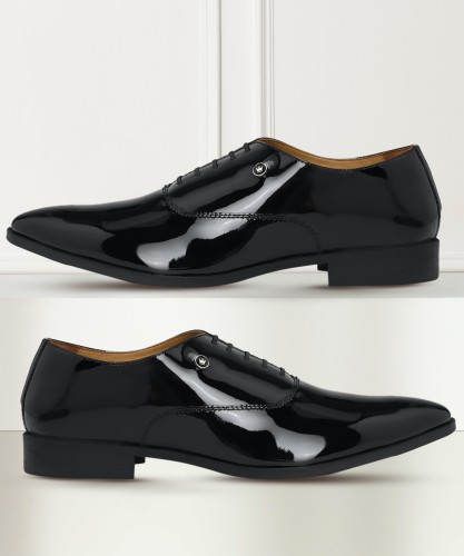 Louis Philippe Black Leather Lace Up Dress Shoe Men's 40 Style Code  LPBC12L020