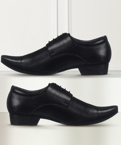 Branded black deals leather shoes