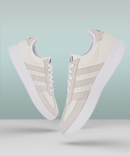Adidas white casual sales sneakers