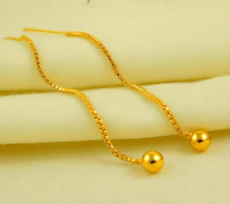 Sui dhaga hotsell gold earrings online