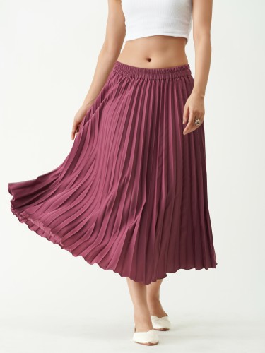 Buy Flared Skirt with Front Box Pleats Online at Best Prices in India   JioMart
