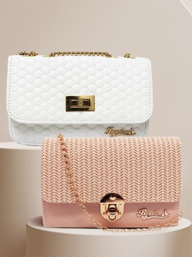 Small Crossbody Bags for Women - Leather Handbag - Satchel Shoulder Bag - Fashion Design - Gold Clasp - Multifunctional