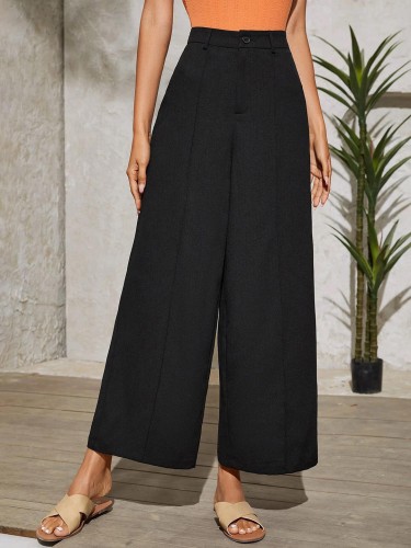 Reiss Dylan Flared Trousers Black at John Lewis  Partners