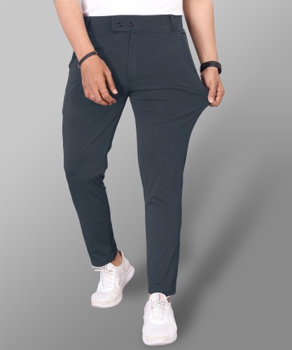 Buy Metal Mens Grey Solid Slim Fit Formal Trouser VHBV32 at Amazonin