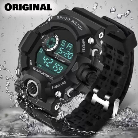 Waterproof best sale watch black