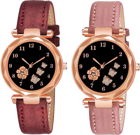 Ladies leather watches in flipkart clearance