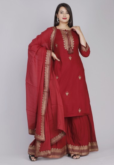 Palazzo shop suits flipkart