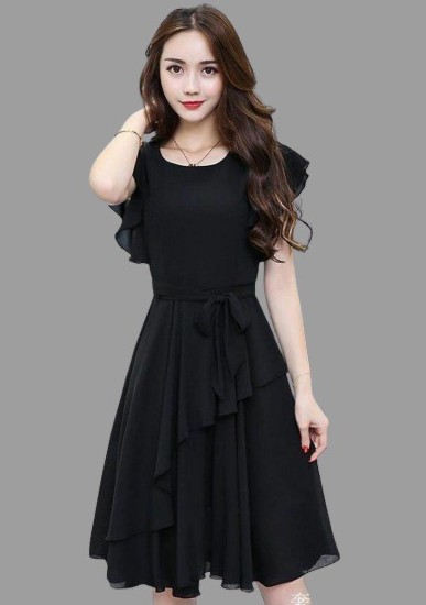 Black 1 piece outlet dress