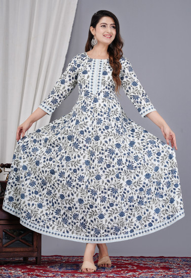 Cotton gown flipkart sales