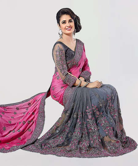 Stone saree flipkart sales