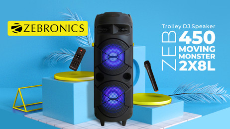Buy ZEBRONICS Zeb-450Moving Monter 2X8L 48 W Bluetooth Party