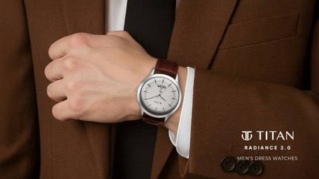 Titan Titan Karishma Radiance-2.0 Titan Karishma Silver Dial Brown