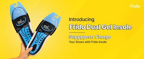 Fido Insole Frido Dual Gel Pro Shoe Insole Trimmable Shoe Sole for Stability, Large ...