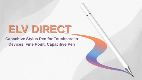 ELV DIRECT Capacitive Stylus Pen for Touchscreen Devices, Fine