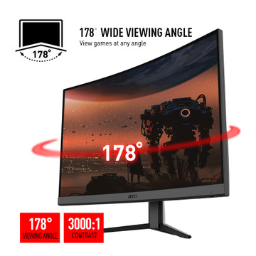 MSI Optix G27C4 27インチ ゲーミングモニター MSI Optix G27CQ4 68.58 cm/27 inches WQHD LCD 2560 x 1440 Pixels