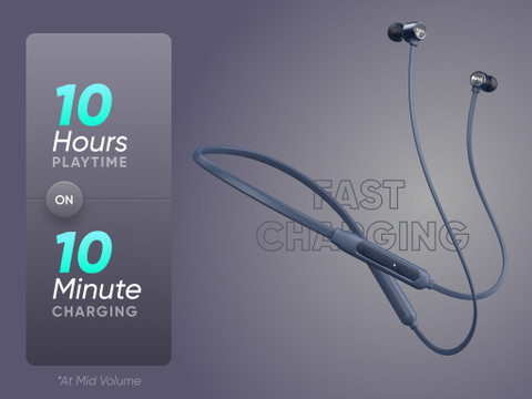 Mivi Collar Classic Neckband with Fast Charging Bluetooth Price in