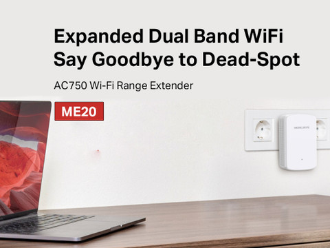 Mercusys Range Extender 750Mbps Wi-Fi - ME20