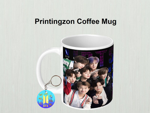 PrintingZone BTS Cup Signature BTS Bangtan Boys Hd Printed