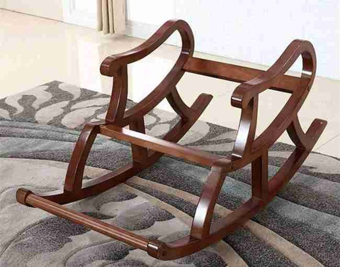 India wood mart Balcony Rocking Chair Recliner Adults Lazy Sofa