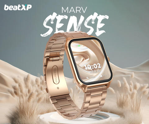 beatXP Marv Sense HD Display Bluetooth Calling with 100+