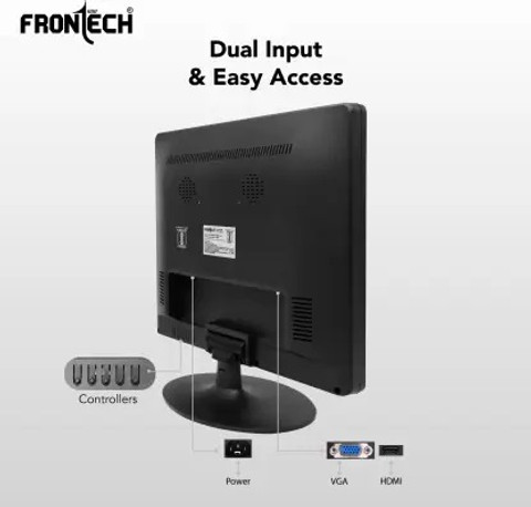 Frontech cm (17 inch) HD LED Backlit VA Panel Monitor (MON