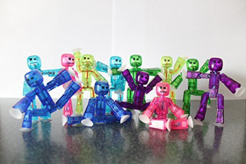 Zing Stikbots Action Figure (12 Units) - Stikbots Action Figure