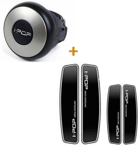 I-POP 1 ipop mini power steering knob, 1 ipop black door guard