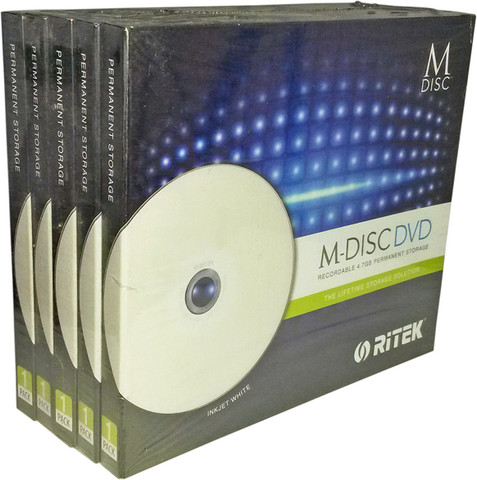 M-DISC DVD Recordable Jewel Case with an additional carboard