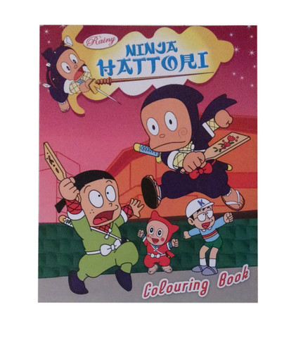 ninja hattori coloring book