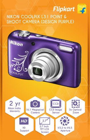 【美品】　Nikon ニコン COOLPIX L31 Flipkart.com | Buy NIKON L31 Point & Shoot Camera Online at best