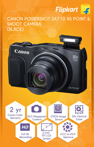 Flipkart.com | Buy Canon SX710 HS Point & Shoot Camera Online at