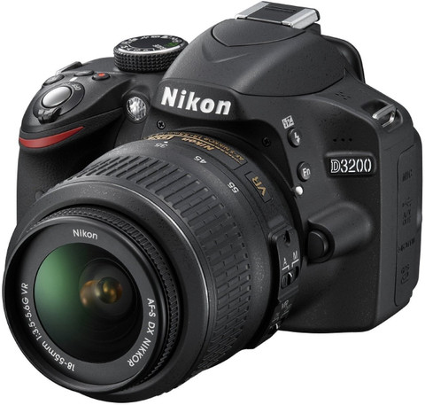 NIKON　D3200 18-55VRKit NIKON D3200 DSLR Camera (Body with AF-S DX NIKKOR 18-55mm f
