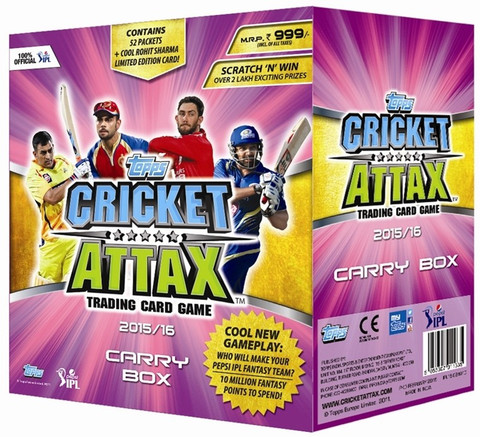 Topps Ipl Cricket Attax 2015/16 Carrybox - Ipl Cricket Attax 2015/16 Carrybox . shop for Topps products in India. | Flipkart.com Topps Ipl Cricket Attax 2015/16 Carrybox - Ipl Cricket Attax 2015/16 Carrybox . shop for Topps products in India. | Flipkart.com