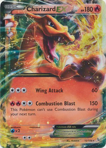 2013.ＰＯＫＥＭＮＪＰＮＢ&w.ＣＨＡＲＩＺＡＲＤ−EX−1ST.ED POKEMON Charizard Ex Xy Flashfire 12/106 - Charizard Ex Xy
