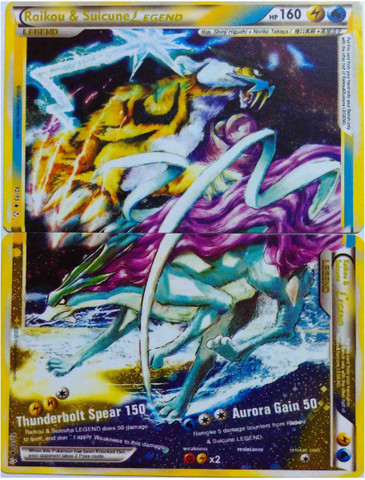 POKEMON Raikou & Suicune Legendary Cards - Raikou & Suicune