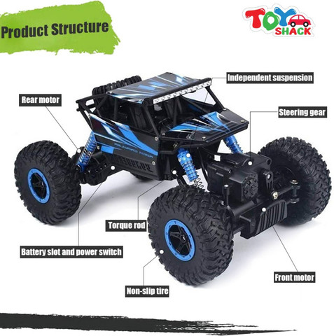 Toyshack 1:18 Rock Crawler Off Roader Monster Truck with