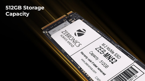 ZEBRONICS m.2 nvme 512 GB All in One PC's Black M.2 Internal Solid