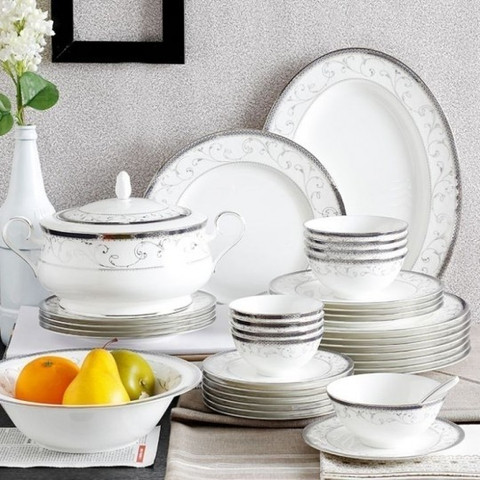 　Bone China Noritake Pack of 21 Bone China Dinner Set Price in India - Buy