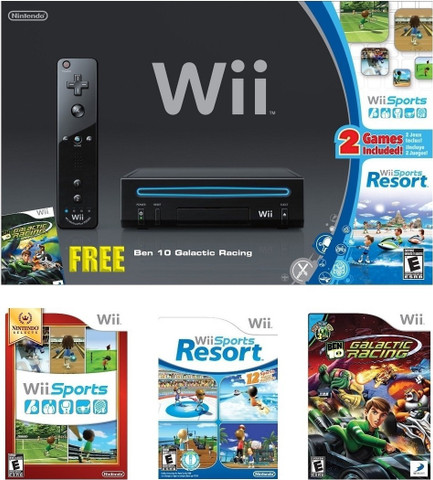 NINTENDO Wii with 3 Game Bundle Pack Price in India - Buy NINTENDO
