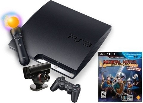 SONY PlayStation 3 (PS3) 320 GB with Medieval Moves Pack Price in