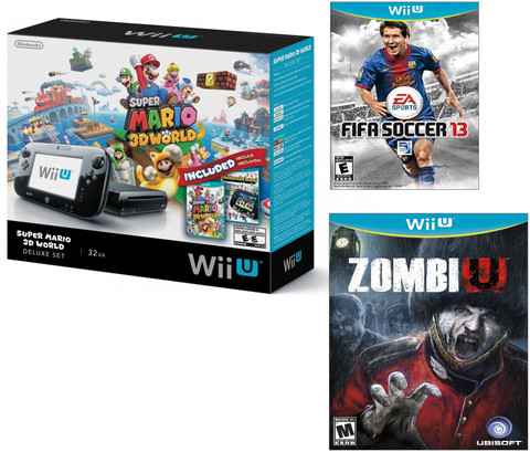 NINTENDO Wii U 32GB Deluxe Set 32 GB with Pre-Installed (Super