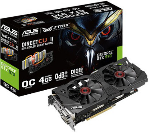 ASUS - ASUS GTX970OC 4GB 中古品 ASUS Strix GTX 970 4 GB GDDR5 4 GB NVIDIA Chipset 256 bit 1114 MHz