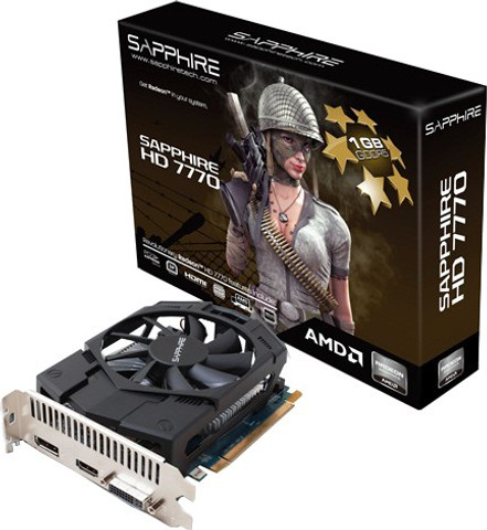 Sapphire HD 7770 GDDR5 1 GB AMD/ATI Chipset 128 bit 950 MHz
