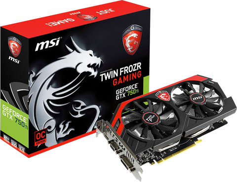 MSI TWIN FROZR GeForce GTX 750Ti/N750Ti TF 2GD5/OC 2 GB GDDR5