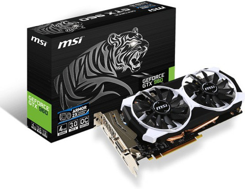 MSI GTX 960 GDDR5 4 GB NVIDIA Chipset 128 bit 7010 MHz Graphics