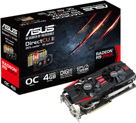 ASUS Radeon R9 290X DirectCU II GDDR5 4 GB AMD/ATI Chipset 512 bit