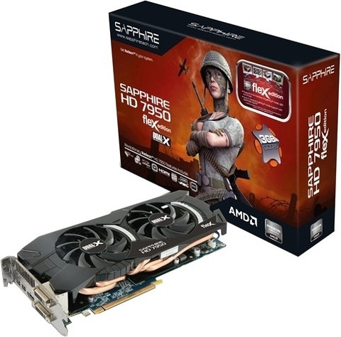 Sapphire HD 7950 3GB GDDR5 Flex Edition GDDR5 3 GB AMD/ATI Chipset
