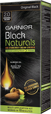 GARNIER Black Naturals Kit Shade 2 , 2.0 Original Black - Price in