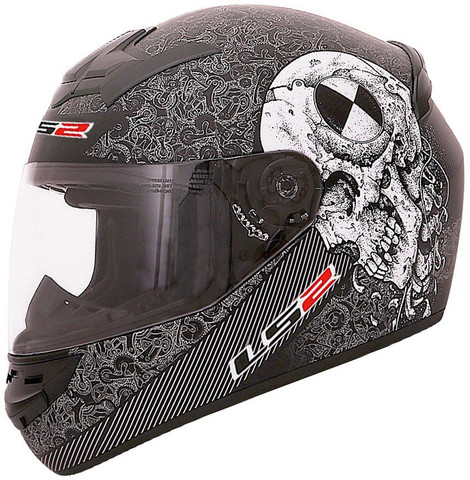 LS2 FF352-L Rookie Skull Motorbike Helmet - Buy LS2 FF352-L Rookie Skull  Motorbike Helmet Online at Best Prices in India - Motorbike | Flipkart.com