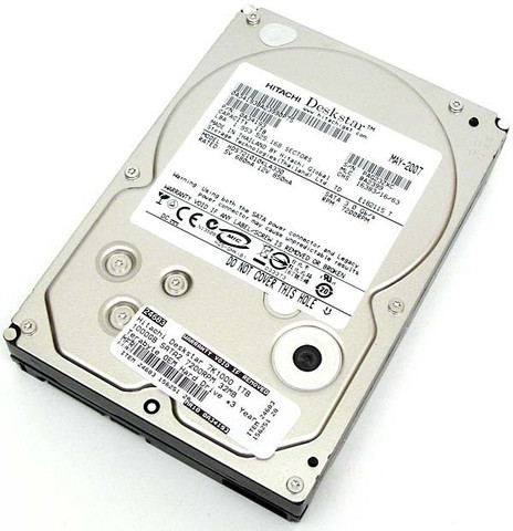 Hitachi 7200 RPM 1 TB Desktop Black, Silver SATA Internal